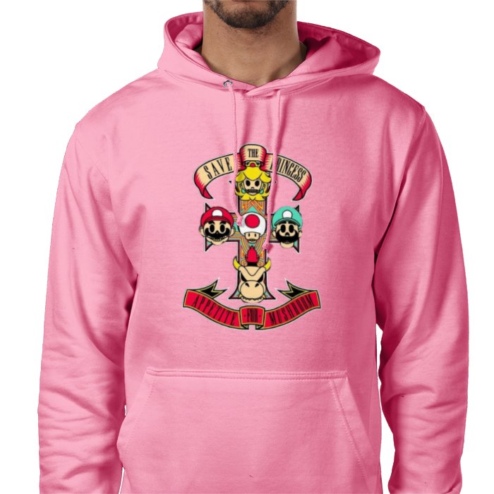 Super Mario Bro's & Guns And Roses - Appetite For Mushrooms Value Hoodie