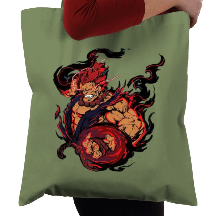 Street Fighter - Akuma Punch Tote Bag