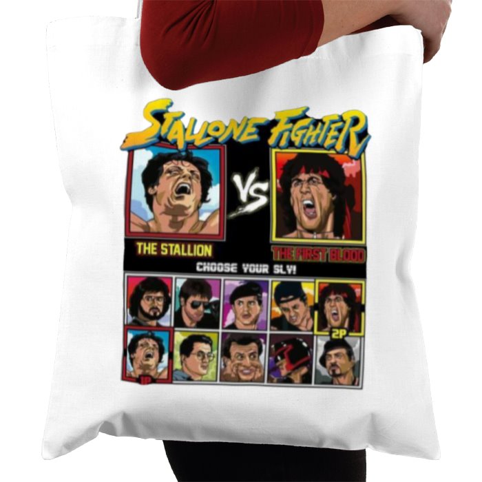 Sylvester Stallone & Street Fighter - Stallone Fighter Tote Bag