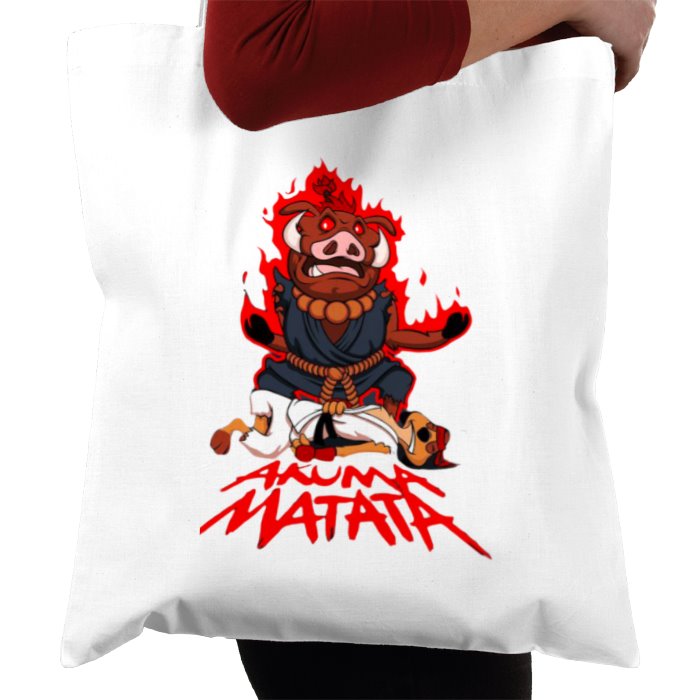 Timone & Pumba & Street Fighter - Akuma Matata Tote Bag