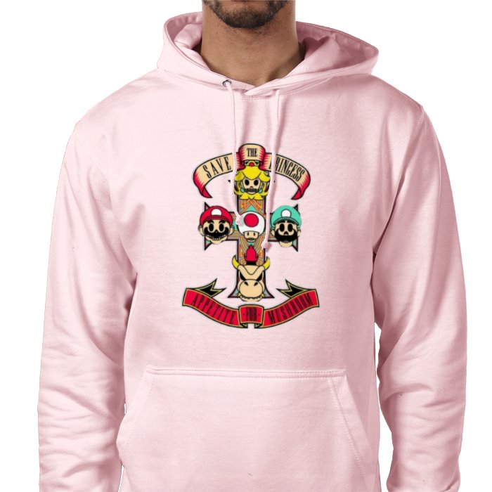 Super Mario Bro's & Guns And Roses - Appetite For Mushrooms Value Hoodie