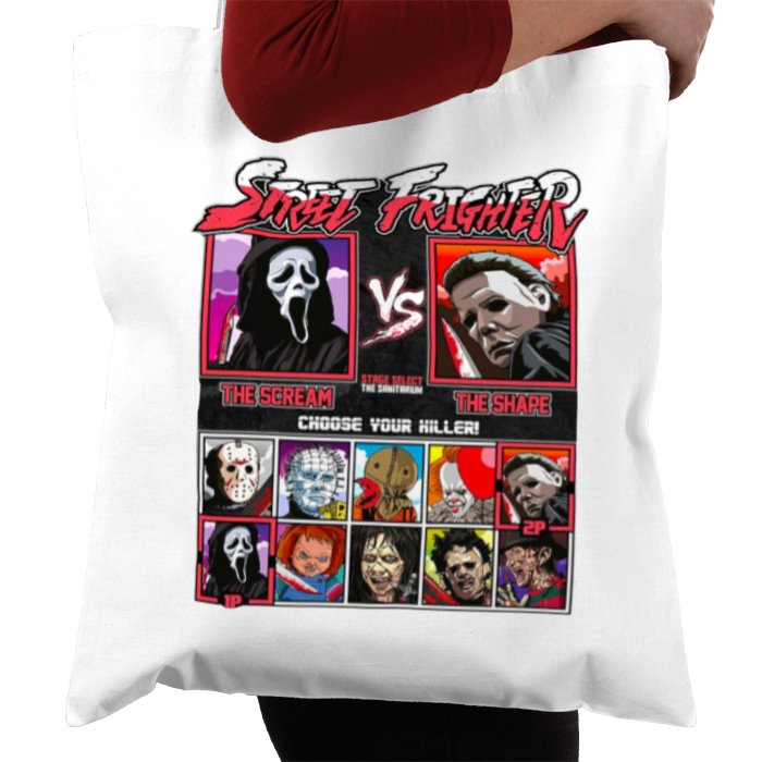 Horror Movies & Street Fighter - Street Frighter Tote Bag