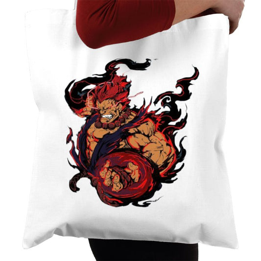 Street Fighter - Akuma Punch Tote Bag