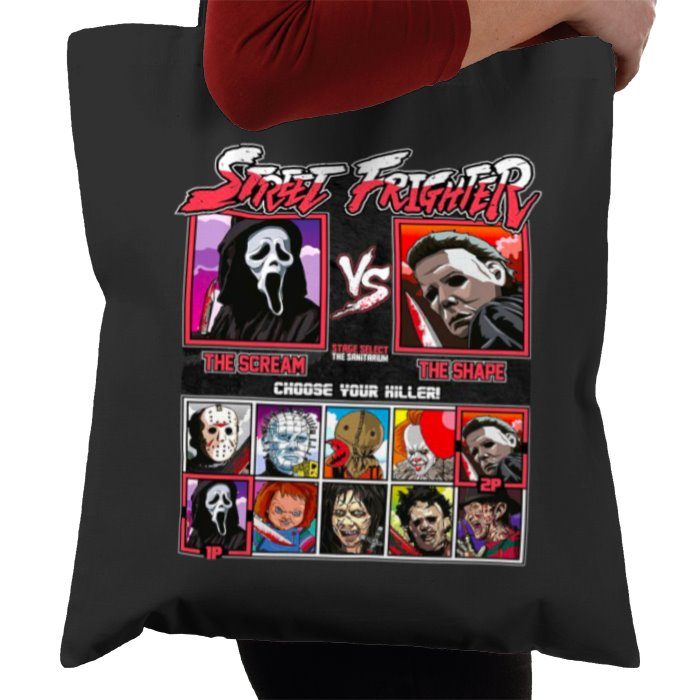 Horror Movies & Street Fighter - Street Frighter Tote Bag