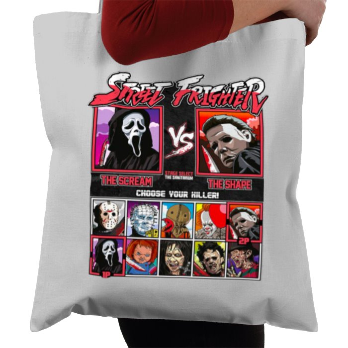 Horror Movies & Street Fighter - Street Frighter Tote Bag