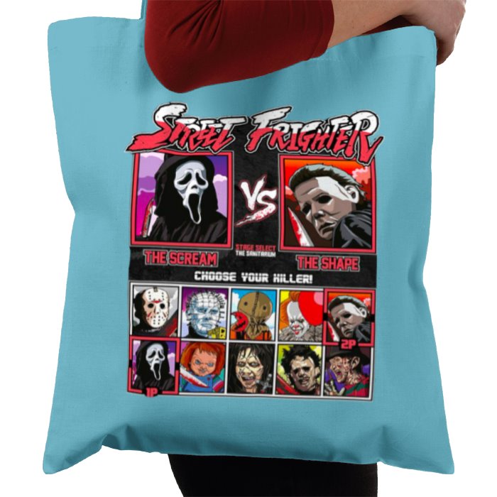 Horror Movies & Street Fighter - Street Frighter Tote Bag