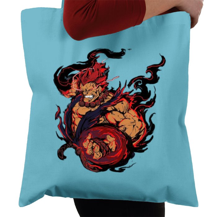 Street Fighter - Akuma Punch Tote Bag