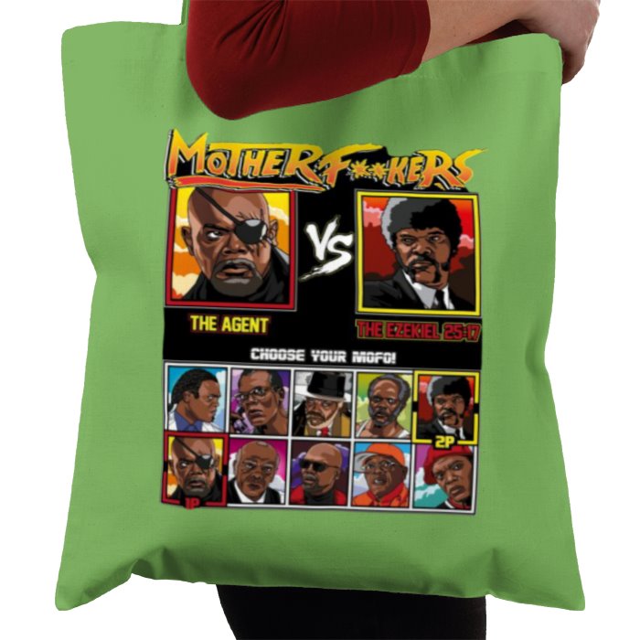 Samuel Jackson & Street Fighter - Mother F**kers Tote Bag