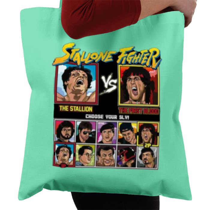 Sylvester Stallone & Street Fighter - Stallone Fighter Tote Bag