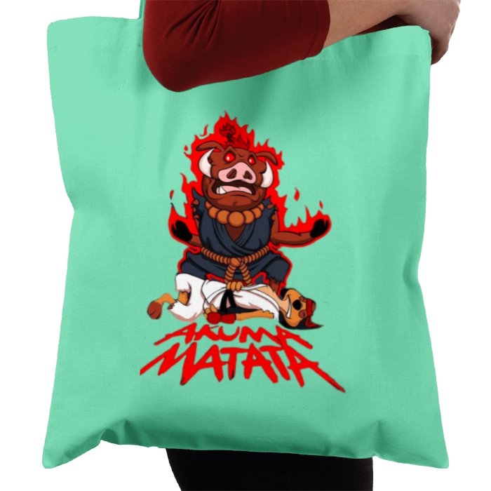 Timone & Pumba & Street Fighter - Akuma Matata Tote Bag