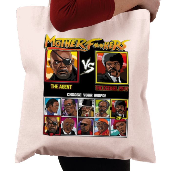 Samuel Jackson & Street Fighter - Mother F**kers Tote Bag