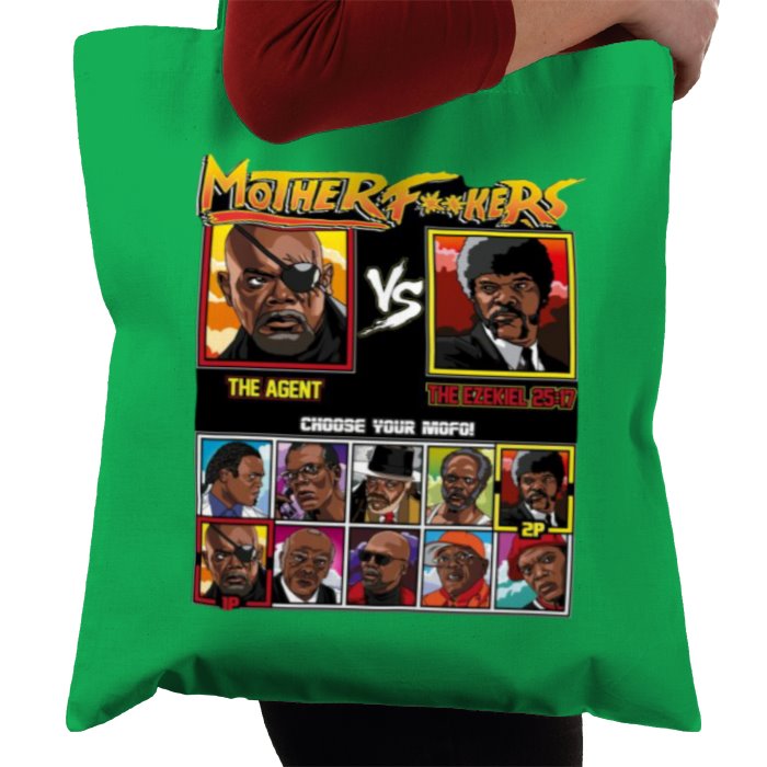 Samuel Jackson & Street Fighter - Mother F**kers Tote Bag