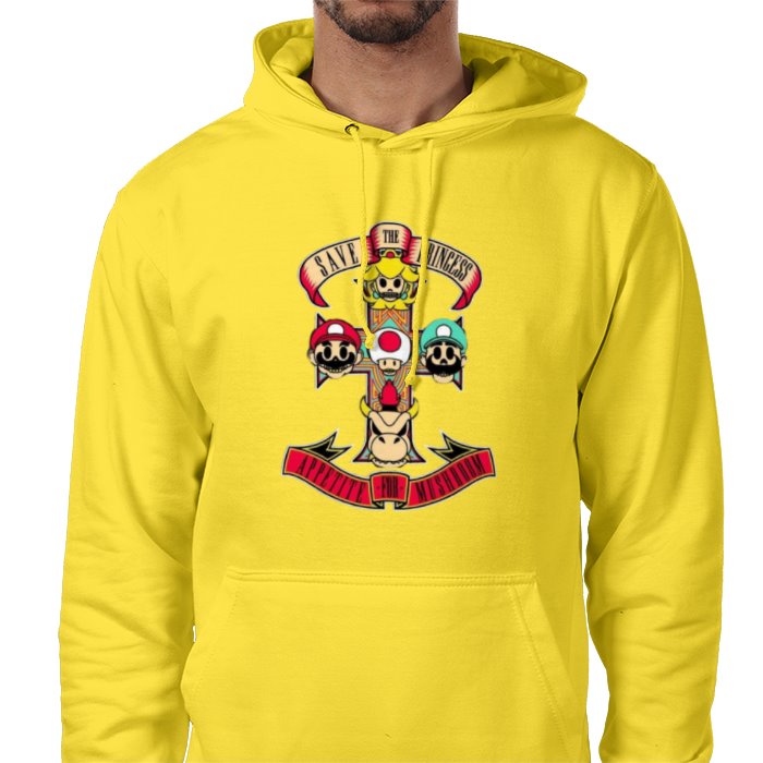 Super Mario Bro's & Guns And Roses - Appetite For Mushrooms Value Hoodie