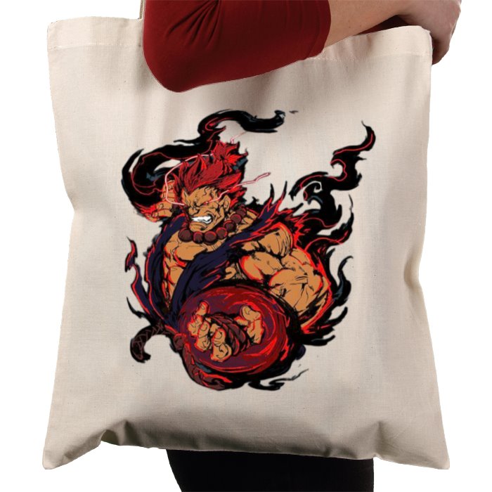 Street Fighter - Akuma Punch Tote Bag