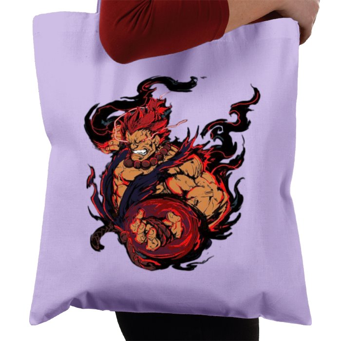 Street Fighter - Akuma Punch Tote Bag