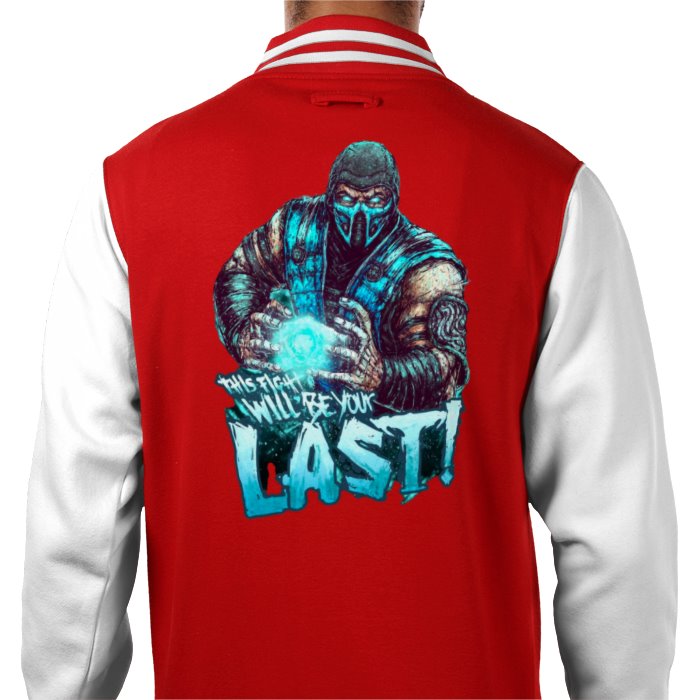 Mortal Kombat - Sub Zero Last Match Varsity Jacket