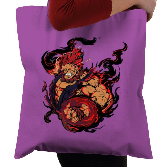 Street Fighter - Akuma Punch Tote Bag