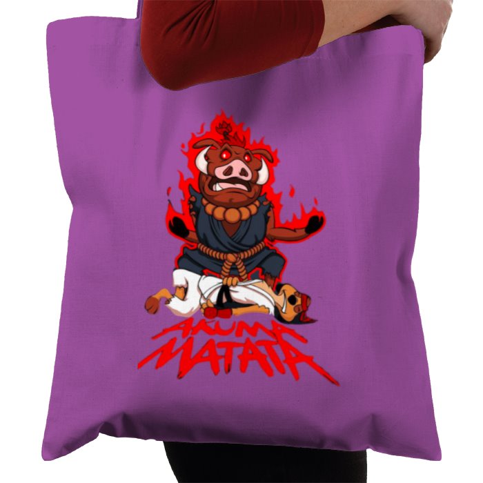 Timone & Pumba & Street Fighter - Akuma Matata Tote Bag