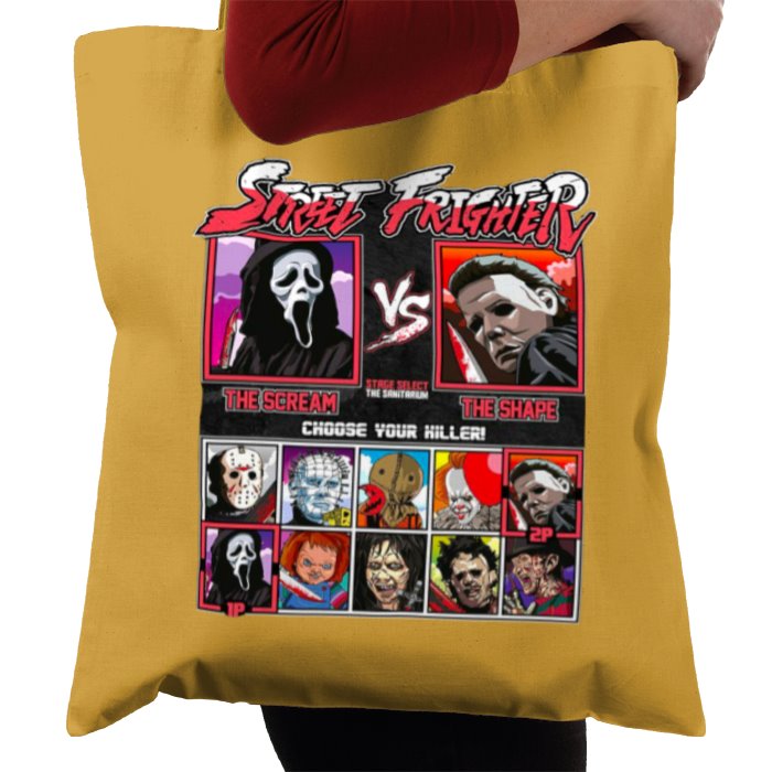 Horror Movies & Street Fighter - Street Frighter Tote Bag