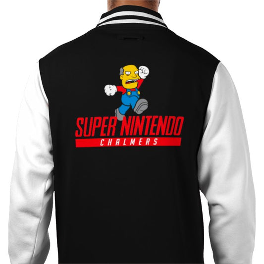 Super Nintendo & Super Mario Bro's & The Simpsons - Super Nintendo Chalmers Varsity Jacket