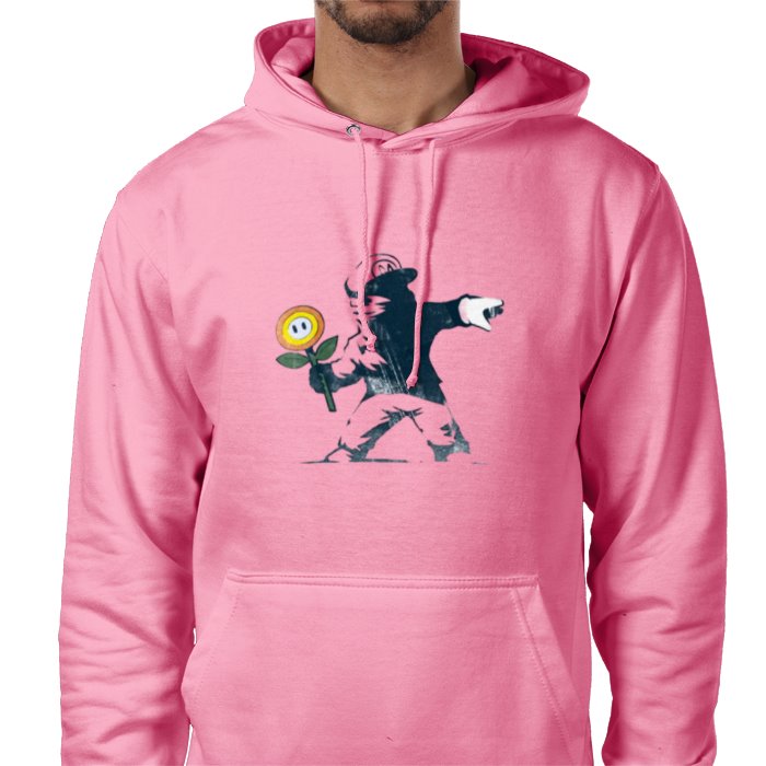 Super Mario Bro's & Banksy - Fire Flower Value Hoodie