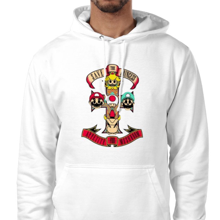 Super Mario Bro's & Guns And Roses - Appetite For Mushrooms Value Hoodie