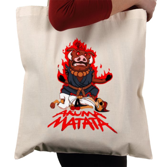 Timone & Pumba & Street Fighter - Akuma Matata Tote Bag