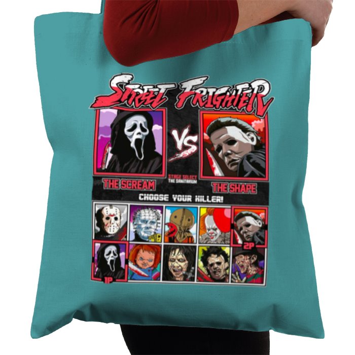 Horror Movies & Street Fighter - Street Frighter Tote Bag