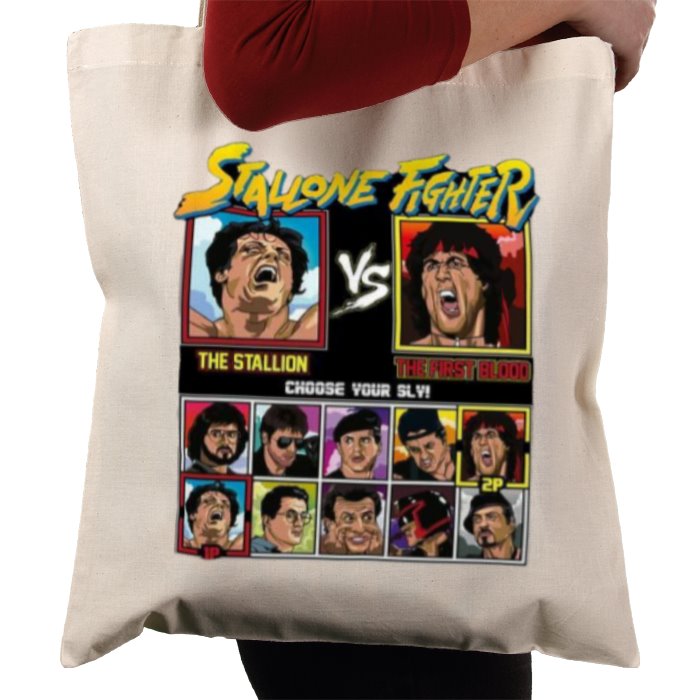 Sylvester Stallone & Street Fighter - Stallone Fighter Tote Bag