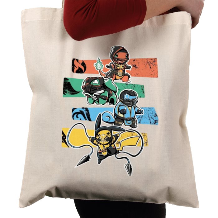 Pokémon & Mortal Kombat - Kombat Starters Tote Bag