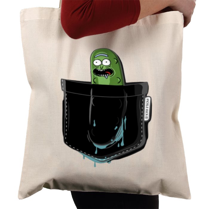 Rick & Morty - Pickle Rick Pocket Tote Bag