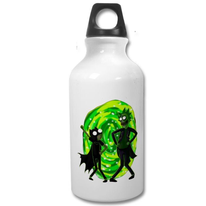 Rick & Morty & Batman - Portal Pose Water Bottle