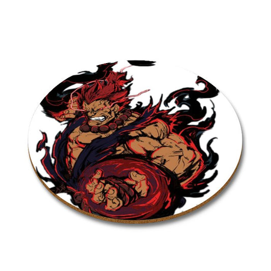 Street Fighter - Akuma Punch Round Coasters