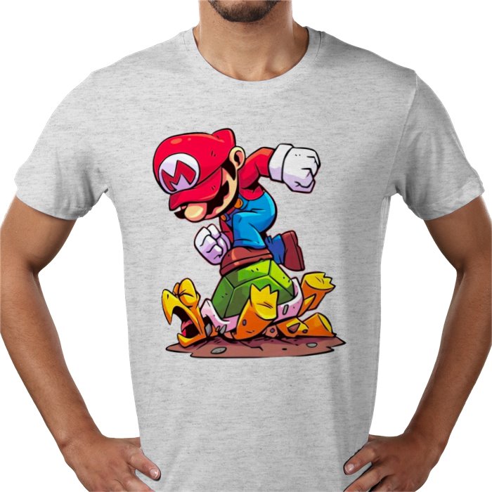 Super Mario Bros — Mario Crushing Turts T-Shirt