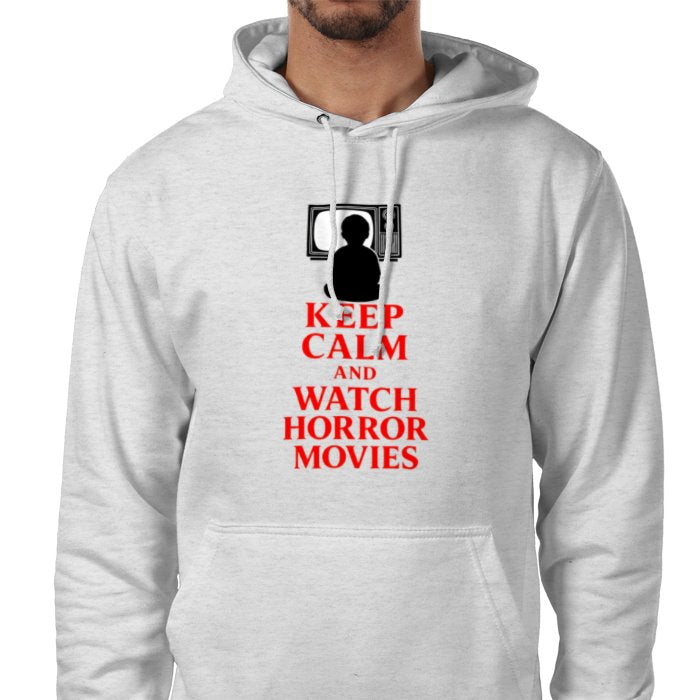 Keep Calm And Watch Horror Movies Pocket Hoodie
