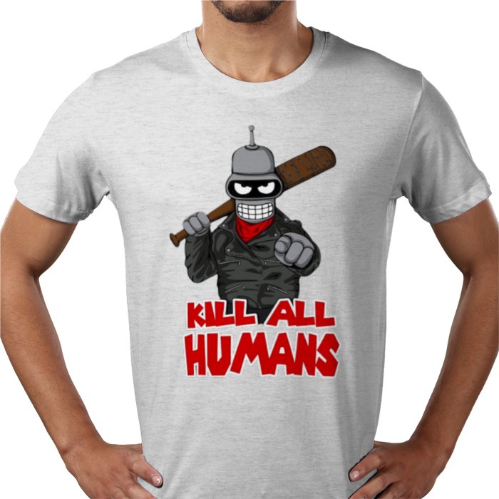 Futurama x The Walking Dead - Kill All Humans T-shirt