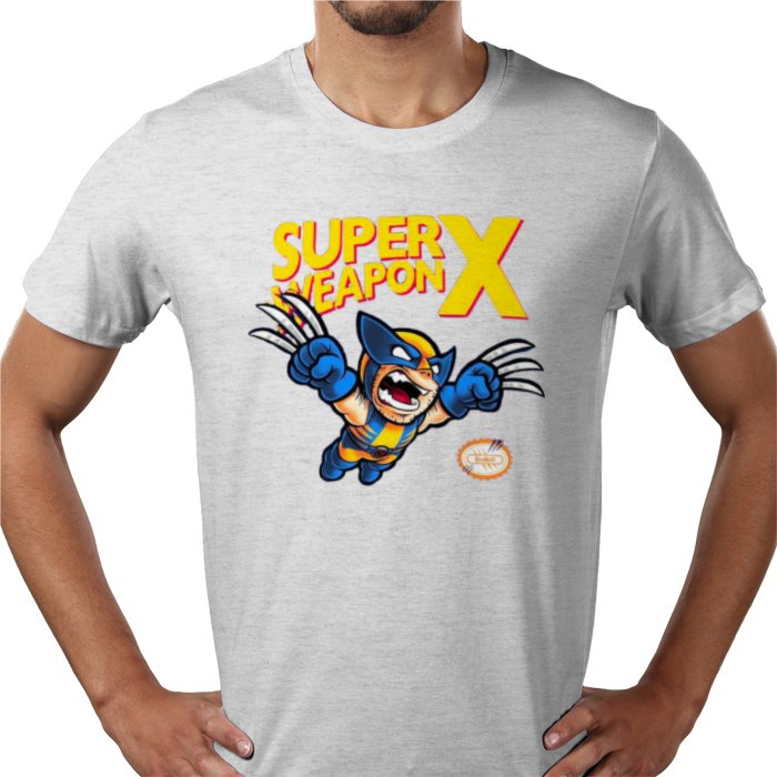 Super Mario Bro's & Wolverine - Super Weapon X T-shirt