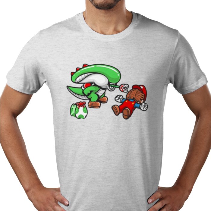 Super Mario Bro's & Alien - Xenomorph Bro's T-shirt