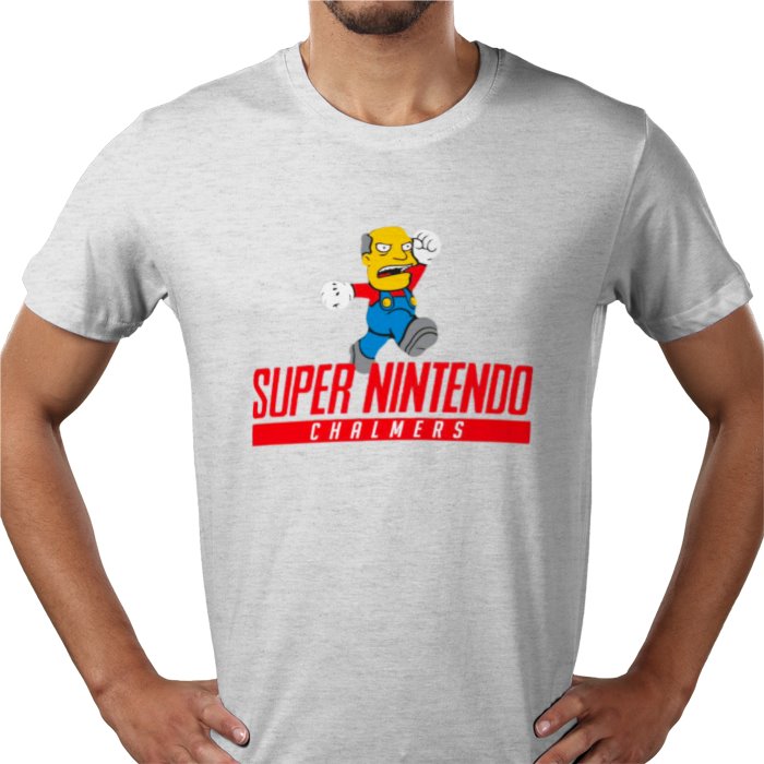 Super Nintendo & Super Mario Bro's & The Simpsons - Super Nintendo Chalmers T-shirt