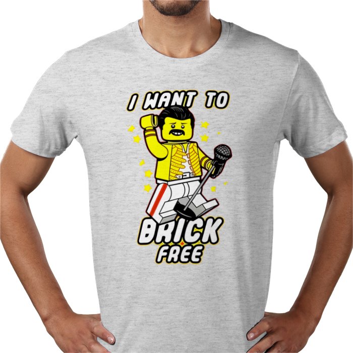 Freddy Mercury - Brick Free T-Shirt