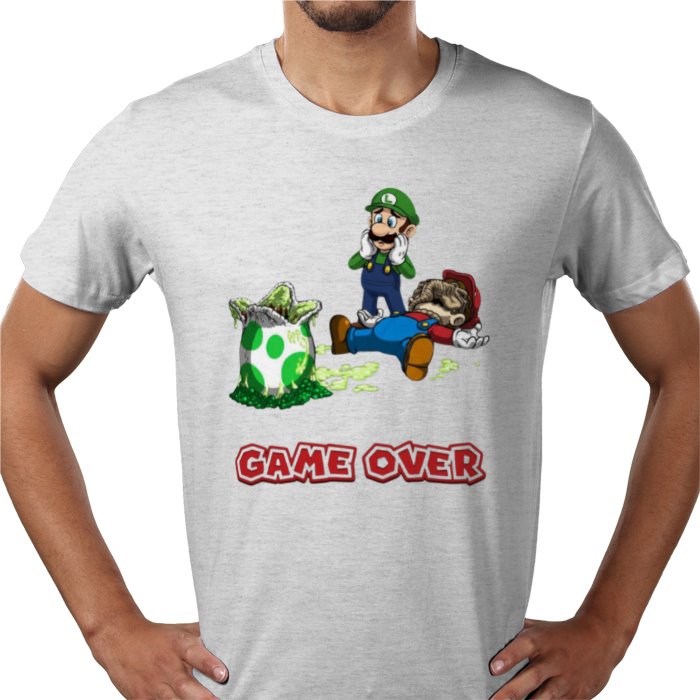 Super Mario x Aliens - Xeno Egg Game Over T-shirt