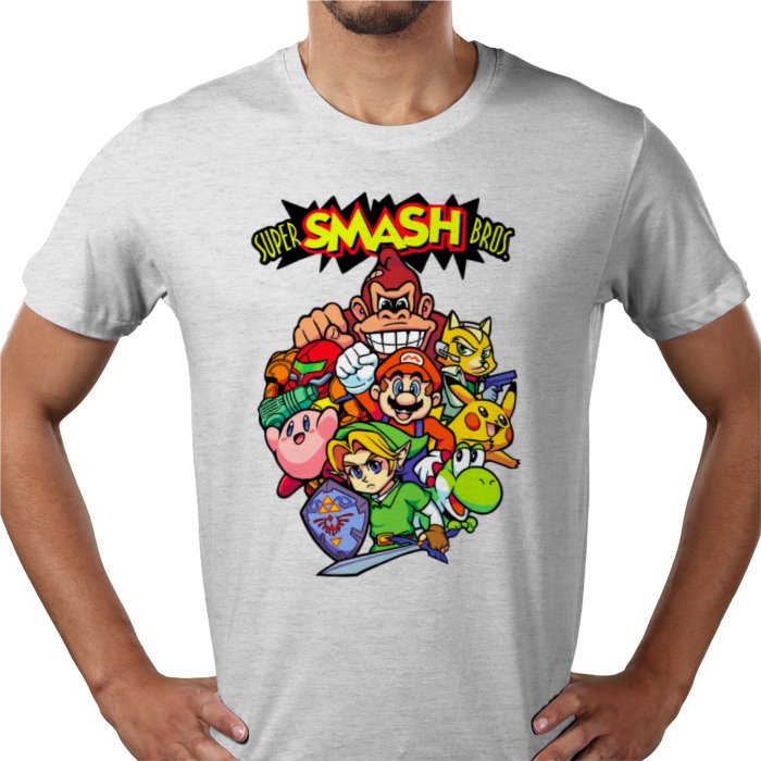 Super Smash Bros - Collage T-shirt