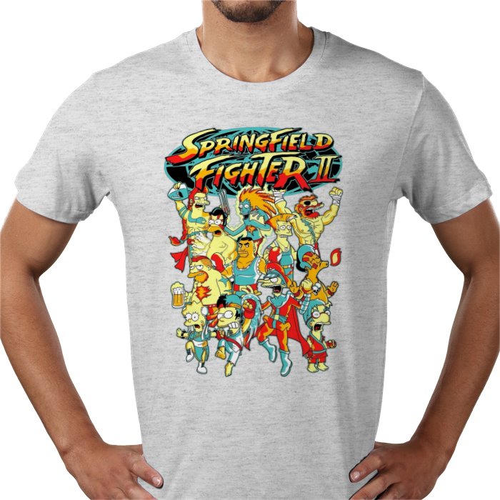 The Simpsons x Street Fighter 2 Parody T-Shirt