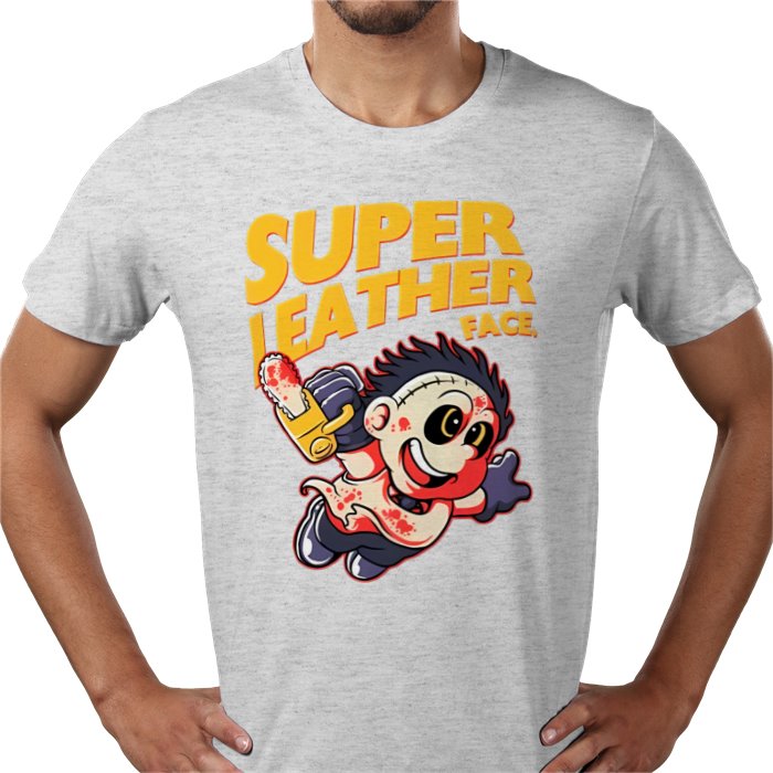 Texas Chainsaw Massacre x Super Mario Bros - Super Leatheface T Shirt