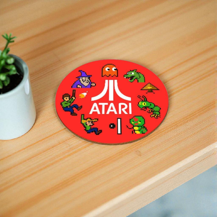Atari Theme Round Coasters