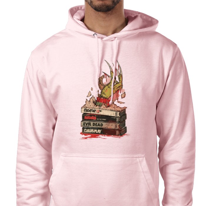 VHS Horror Tapes - Freddy Edition Pocket Hoodie