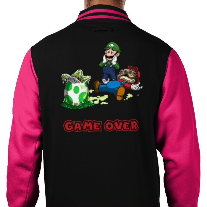 Super Mario x Aliens - Xeno Egg Varsity Jacket