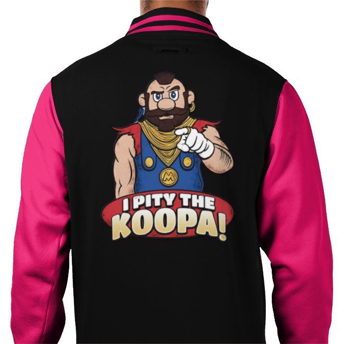 Super Mario x The A Team - I Pity The Kuppa Varsity Jacket