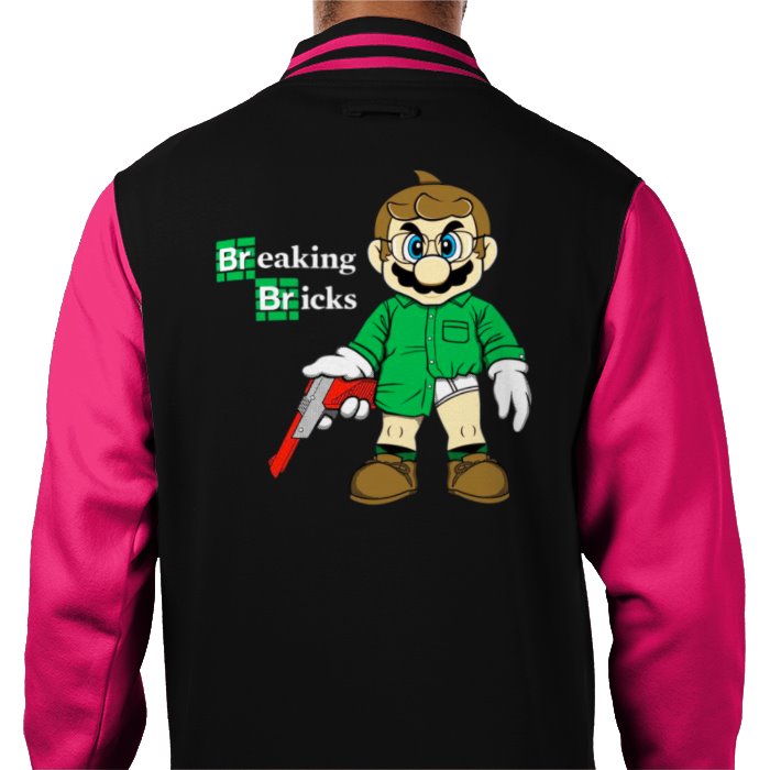 Super Mario x Breaking Bad - Breaking Bricks Varsity Jacket