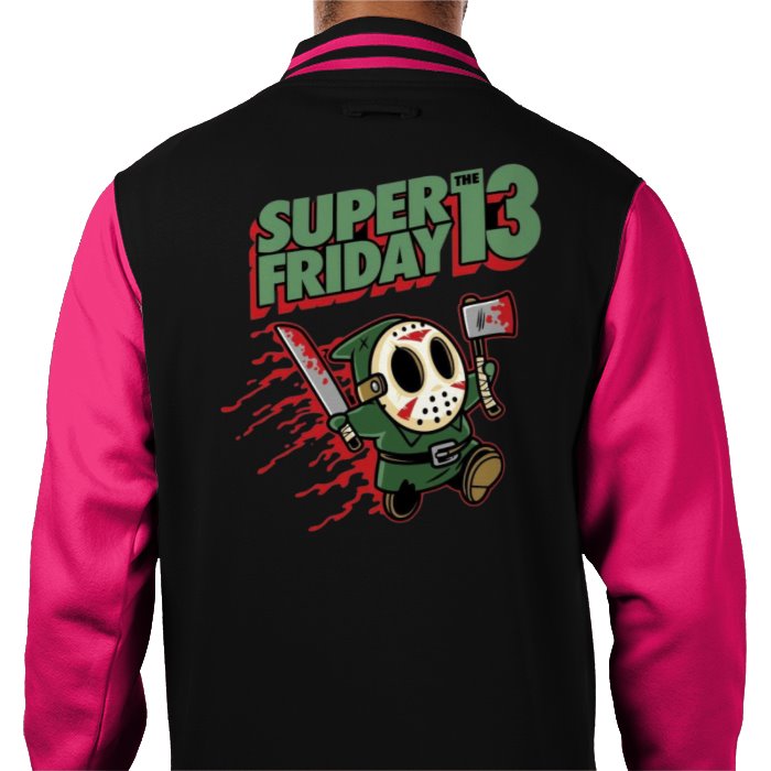 Super Mario x Friday 13th - Super Friday 13th Varsity Jacket